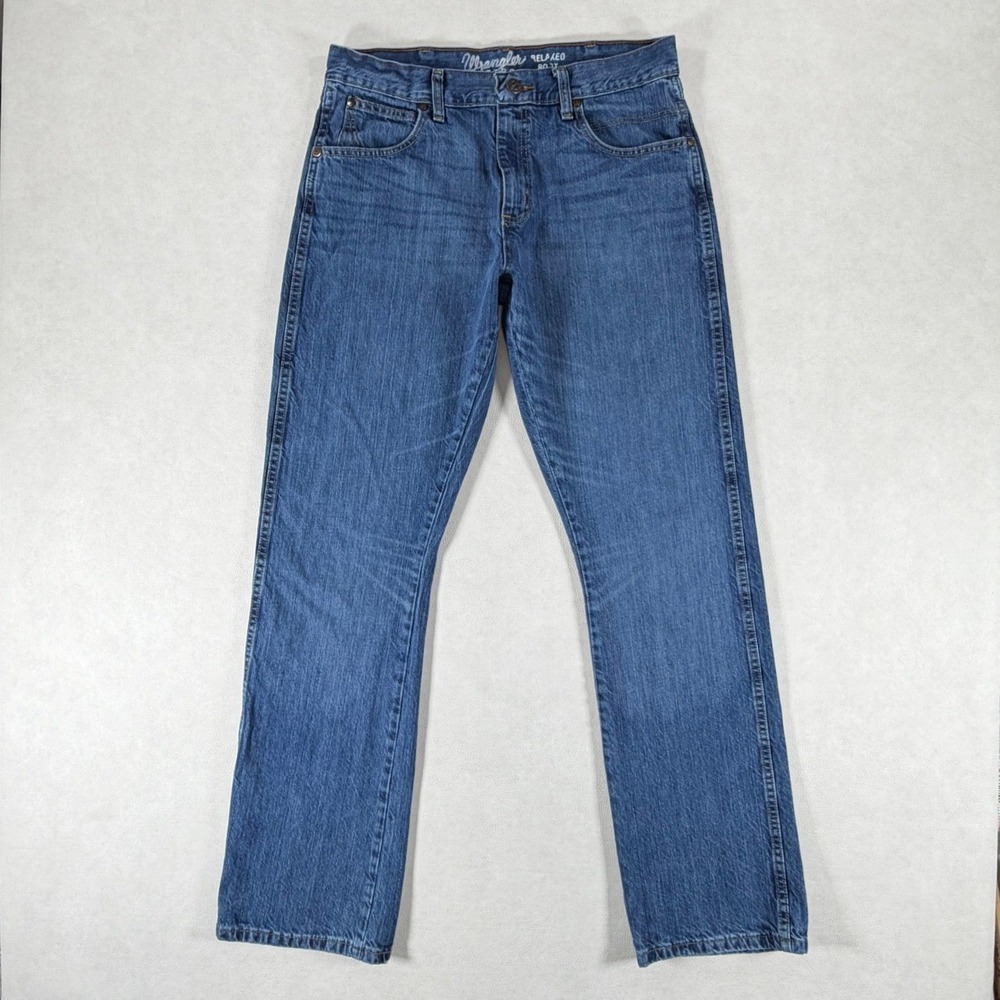 Wrangler Retro Relaxed Bootcut Jeans Mens 32x34 Blue Denim 10WRT20TB Medium Wash